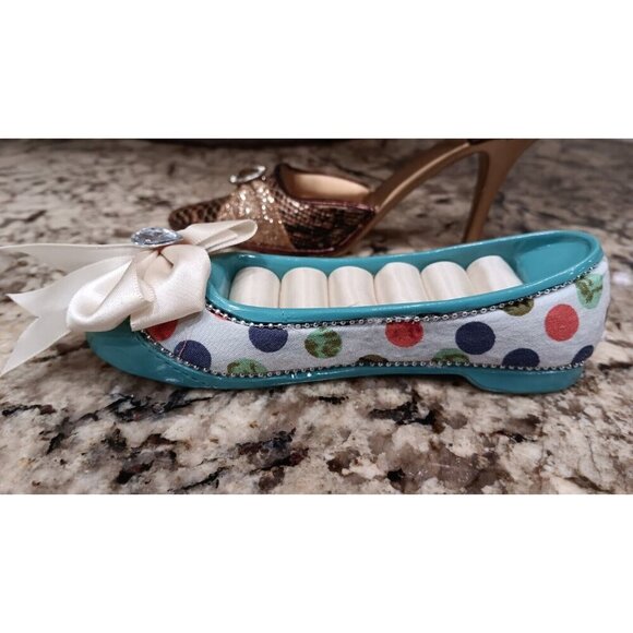 2 X Adorable Elaborate Shoe Ring Jewlery Holders. Exquisitely Crafted Accessory - Picture 8 of 16